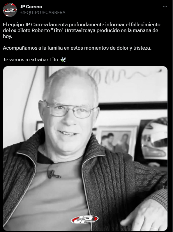 Los mensajes en memoria de Tito Urretavizcaya: JP Carrera.png